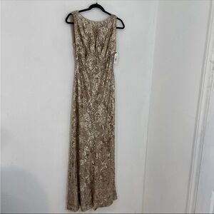 Jessica Simpson gold sequin gown size 4 ModCloth
